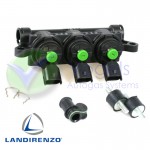 Landi Renzo LPG Injectorrail 3 Cilinder GIRS-12 S Groen