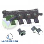 Landi Renzo LPG-Einspritzschiene 4 Zylinder GIRS-12 XXS Braun
