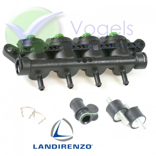 Landi Renzo LPG Injectorrail 4 Cilinder GIRS-12 S Groen