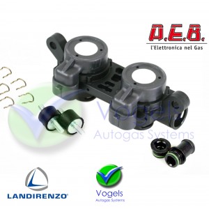 VGI LPG Injectorrail 2 Cil AEB INJ RP2SU - Kunststof versie