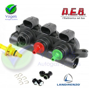 VGI LPG Injectorrail 3 Cil AEB INJ RP3SU - Kunststof versie