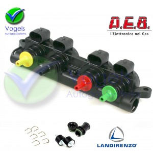 VGI LPG Injectorrail 4 Cil AEB INJ RP4SU - Kunststof versie