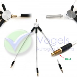 Verdeelset 3 cilinder tbv Flashlube - JLM of Valve Protector Kit - Kies type Aansluiting