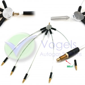 Verdeelset 5 cilinder tbv Flashlube - JLM of Valve Protector Kit - Kies type Aansluiting