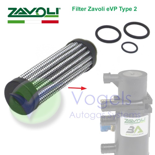 Prins Natgasfilter (181/140002/A) t.b.v. Verdamper eVP-500 Type 2 (Prins / Zavoli)
