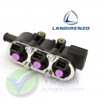 Landi Renzo LPG Injector Rail RGI MED 3 Cyl. Without Pressure Sensor