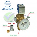 Valtek LPG-Gasafsluiter Type 07 M12x1 - 8mm aansluiting AMP-Connector
