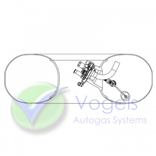 Multivalve Tomasetto AT02 Extra 8mm 30° H230/240mm t.b.v. LPG-Ringtank 1-Gats Intern