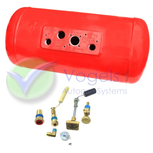 Füllstandsanzeige ØXXX mm 105° für Zyl. Brenngastank 4-Loch