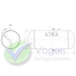 80% Filling Valve Ø400-450mm 52° for LPG Cylinder Tank 4-Hole