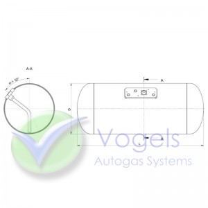 LPG Tank Gauge Ø450mm 52° for LPG Cylinder Tank 4-Hole