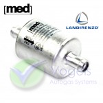 Landi Renzo MED FL-ONE LPG Drooggasfilter 14/14mm aluminium wegwerp