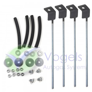 Clamping hook set for installation of LPG Toroidal tank 4-holes.