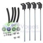 Clamping hook set for installation of LPG Toroidal tank 4-holes.