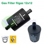 Filgaz FLPG25 LPG-Gasfilter 12x12mm Kunststoff für Renault Dacia OEM