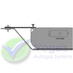 Set of 4 strips for installation of LPG Toroidal tank + mounting material