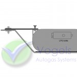 Set van 4 strips t.b.v. inbouw LPG-Ringtank + bevestigingsmateriaal