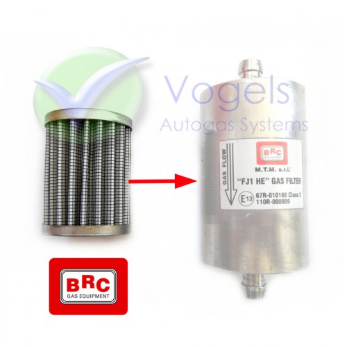 BRC Filterelement incl. O-ringen voor BRC MTM "FJ1 HE" filterhuis
