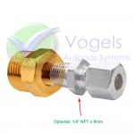 Kupplung 1/4" NPT Innengewinde x Shell G.5 W21,8 Links Außengewinde