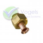 Flare fitting 8mm 5/16" UNF - Flare connection for 8mm copper pipe