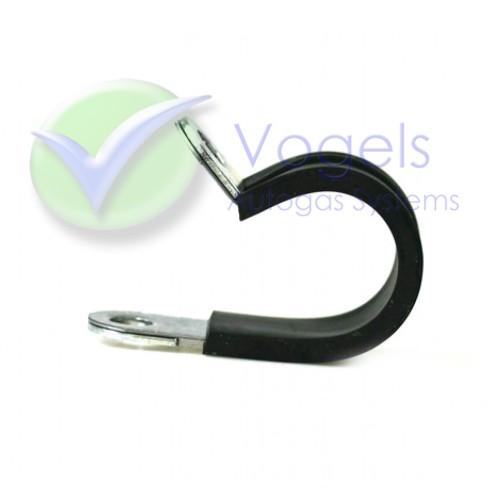 Leidingbeugel van staal met kunststof bescherming tbv Gas-leiding Ø11mm