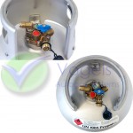 Aluminum LPG-Gas Bottle 27 Liter MultiValve with 80% Filling Stop