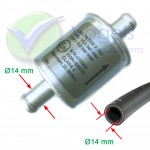 LPG-Gasfilter Typ F781 Ø14/14mm
