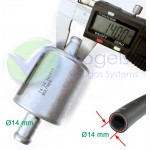 LPG-Gasfilter Typ F781 Ø14/14mm