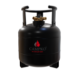 CAMPKO Staal LPG-Gasfles Multivalve 15 Liter met 80% Vulstop - Hervulbare
