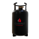 CAMPKO Staal LPG-Gasfles Multivalve 30 Liter met 80% Vulstop - Hervulbare