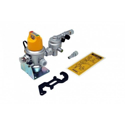 GOK Caramatic DriveTwo pressure regulator 30mbar 1.5kg/h - with Crash sensor Vertical