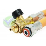 Truma Hogedruk gasslang G.36 x G.12 met Breukventiel - 450mm Lengte