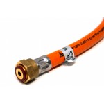 CAVAGNA Hochdruck-Gasschlauch G.36 x KLF G.12 mit Bruchventil - 450 mm Länge