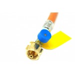 GOK Caramatic Hogedruk gasslang SHELL-KLF G.12 x G.36 (M20x1,5) - met slangbreukventiel - 750mm Lengte