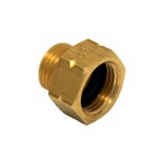 Gasflaschenadapter D2 – Innengewinde W21,8 x 1/14 links x Außengewinde W20 x 1/14 links G.1