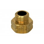 Gasflaschenadapter D2 – Innengewinde W21,8 x 1/14 links x Außengewinde W20 x 1/14 links G.1