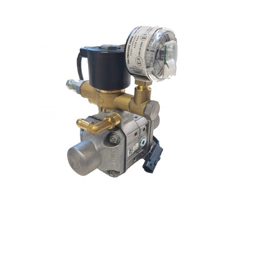 Landi Renzo CNG Pressure Regulator NG2-2 (536800028) with integrated Gas Shut-off Valve and Pressure Gauge