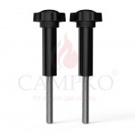 2 x Star handle screw with spacer for CAMPKO gas bottle holder set (quick clamp mounting)