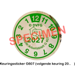 G607-Prüfplakette (nächste Prüfung 20.. )