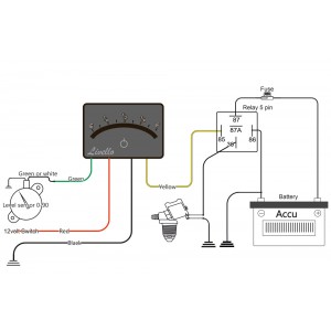 Livello LPG-LED indicator 9 LEDs - with integrated switch