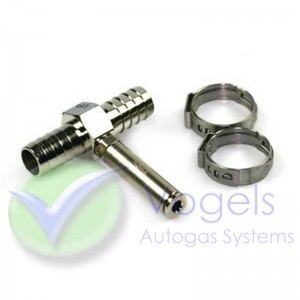 Valve Protector T-piece for Gas Hose with Non-Return Valve for Electronic Valve Protector Kit