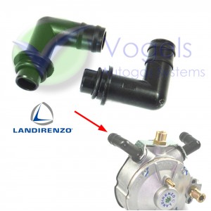 Wasseranschluss-Set Kunststoff 90° für Landi Renzo Li02 Verdampfer