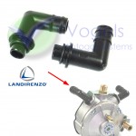 Wasseranschluss-Set Kunststoff 90° für Landi Renzo Li02 Verdampfer