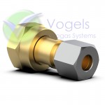 Adapter M20 x 8 mm Klemmverschraubung für M20 Eingangsdruckregler