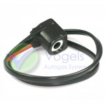 Valtek Magneetspoel 12V 11W Zwart voor Type 74 BFC Tankkraan. Voorzien van aansluitdraad.