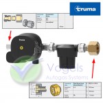 Truma MonoControl CST gasdrukregelaar 30mbar met Crashsensor incl. filter