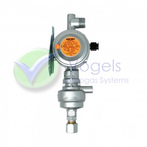 GOK Caramatic DriveOne pressure regulator 50mbar 1.5kg/h - with Crash sensor Vertical