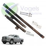 Unterbauhalterungen für LPG-Radmuldentank 4-Loch 122 Liter (Ø720x350) für Dodge Ram - Modell 2013