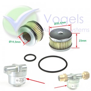 Filterelement Typ KN-701 mit O-Ringen für Hochdruckfilter Typ F-701 / F-701-B / F-701-W1