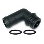 Gas and water connections incl. O-rings - plastic for Prins VSI Reducer